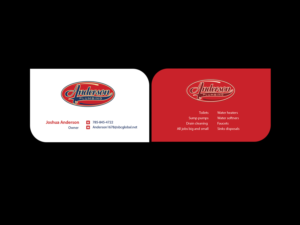 Business Card Design by Creations Box 2015 for Anderson Plumbing | Design: #7455905