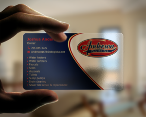 Business Card Design by chandrayaan.creative for Anderson Plumbing | Design: #7450670