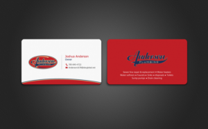 Business Card Design by chandrayaan.creative for Anderson Plumbing | Design: #7450673