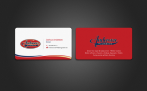 Business Card Design by chandrayaan.creative for Anderson Plumbing | Design: #7450680