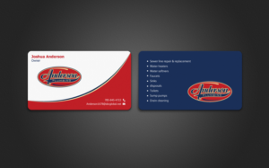 Business Card Design by chandrayaan.creative for Anderson Plumbing | Design: #7450683