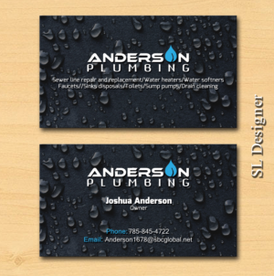Business Card Design by SL Designer for Anderson Plumbing | Design #7488354