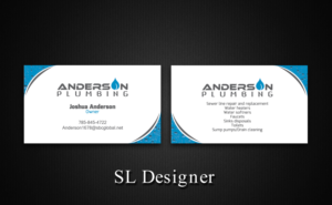 Business Card Design by SL Designer for Anderson Plumbing | Design: #7488357