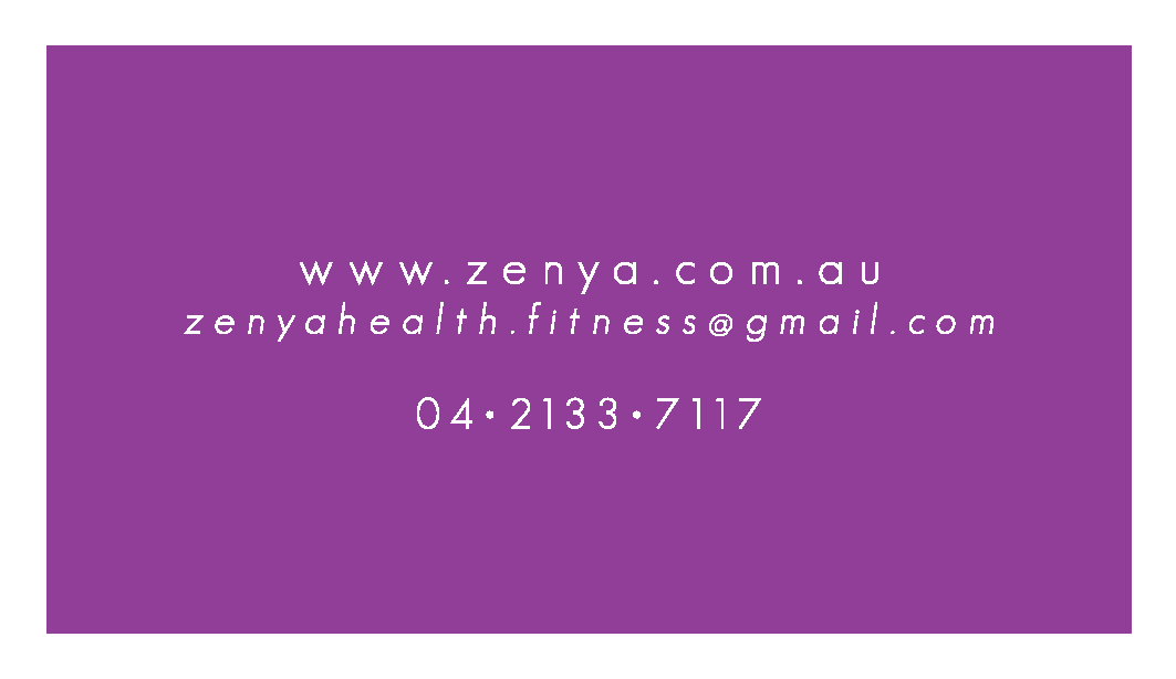 Business Card Design by madartnyc for Zenya Health & Fitness | Design #1886329