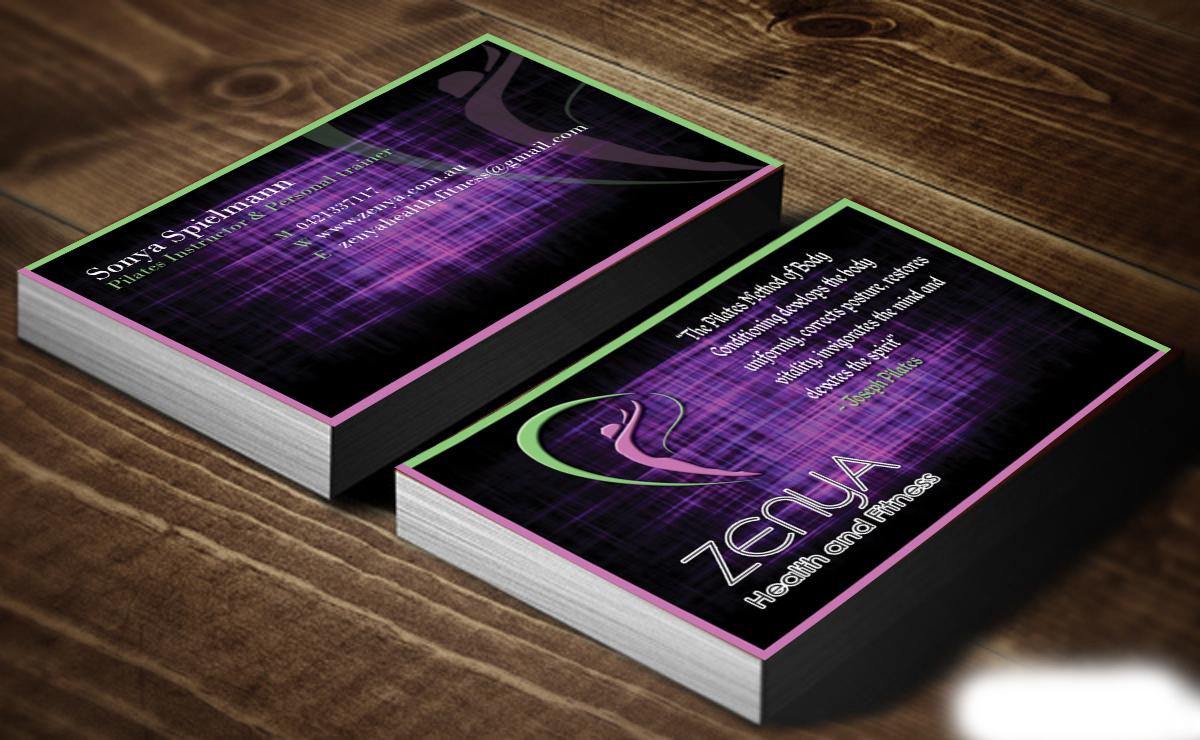 Business Card Design by Harshan for Zenya Health & Fitness | Design #1902211