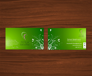 Diseño de Tarjeta de Presentación por FutureDesigne para Zenya Health & Fitness | Diseño #1888211
