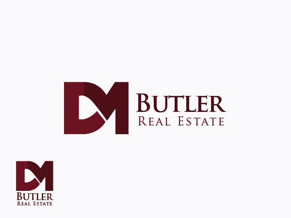 Logo-Design von Brigitte Melissa B für DM Butler Real Estate | Design #388599