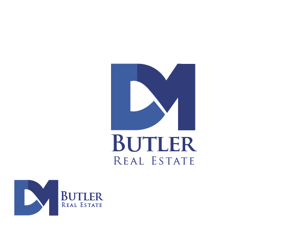 Logo-Design von Brigitte Melissa B für DM Butler Real Estate | Design #388760