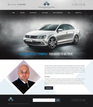 Web Design by pb for The Christopher G. Anderson Law Firm | Design: #7532629