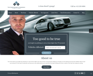 Web Design by pb for The Christopher G. Anderson Law Firm | Design: #7532632