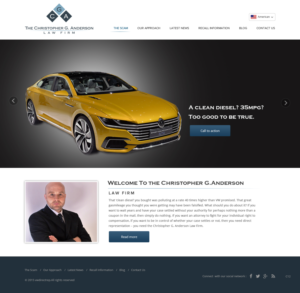 Web Design by pb for The Christopher G. Anderson Law Firm | Design: #7532633