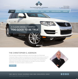 Web Design by pb for The Christopher G. Anderson Law Firm | Design: #7532634