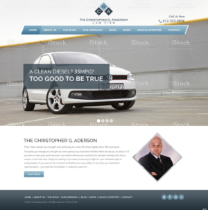Web Design by pb for The Christopher G. Anderson Law Firm | Design: #7532635
