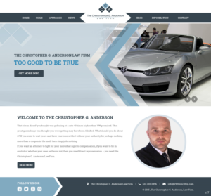 Web Design by pb for The Christopher G. Anderson Law Firm | Design: #7532637