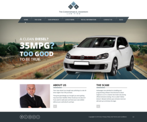 Web Design by pb for The Christopher G. Anderson Law Firm | Design: #7538865
