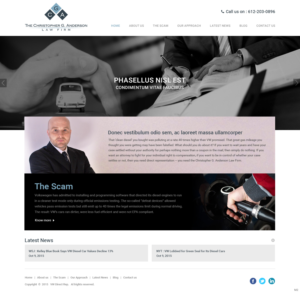 Web Design by pb for The Christopher G. Anderson Law Firm | Design: #7538866