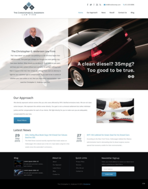 Web Design by pb for The Christopher G. Anderson Law Firm | Design: #7544209