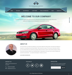 Web Design by pb for The Christopher G. Anderson Law Firm | Design: #7544212