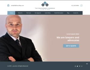 Web Design by pb for The Christopher G. Anderson Law Firm | Design: #7544213
