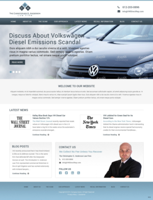 Web Design by pb for The Christopher G. Anderson Law Firm | Design: #7544214
