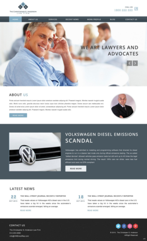 Web Design by pb for The Christopher G. Anderson Law Firm | Design: #7544215