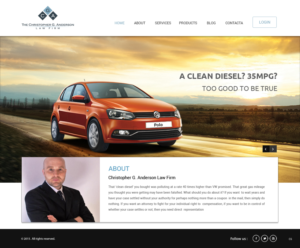 Web Design by pb for The Christopher G. Anderson Law Firm | Design: #7544217