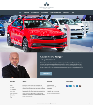 Web Design by pb for The Christopher G. Anderson Law Firm | Design: #7547574
