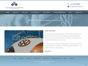 Web Design by pb for The Christopher G. Anderson Law Firm | Design: #7612533