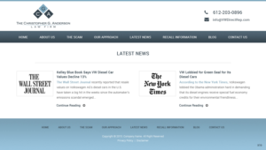 Web Design by pb for The Christopher G. Anderson Law Firm | Design: #7612536