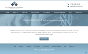 Web Design by pb for The Christopher G. Anderson Law Firm | Design: #7612537