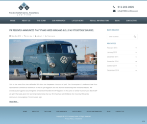 Web Design by pb for The Christopher G. Anderson Law Firm | Design: #7612539