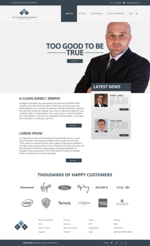 Web Design by Logo Xtudio for The Christopher G. Anderson Law Firm | Design: #7585602