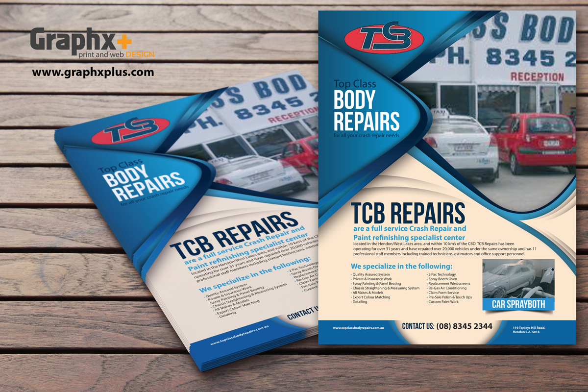 Flyer Design by Graphxplus for Top Class Body Repairs | Design #1890797