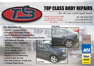Flyer-Design von Mariah Adkins für Top Class Body Repairs | Design #1893852