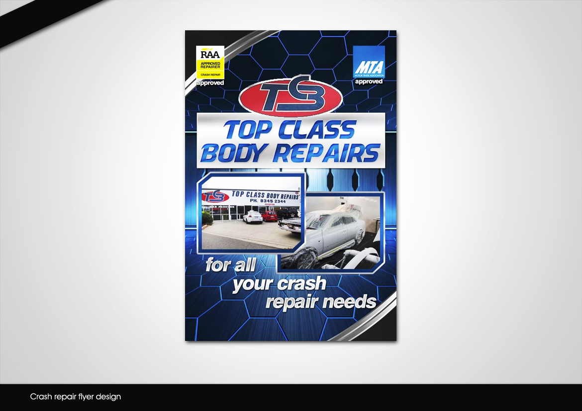 Flyer Design by disign for Top Class Body Repairs | Design #1896515