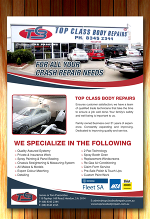 Flyer Design by Sbss for Top Class Body Repairs | Design: #1887191