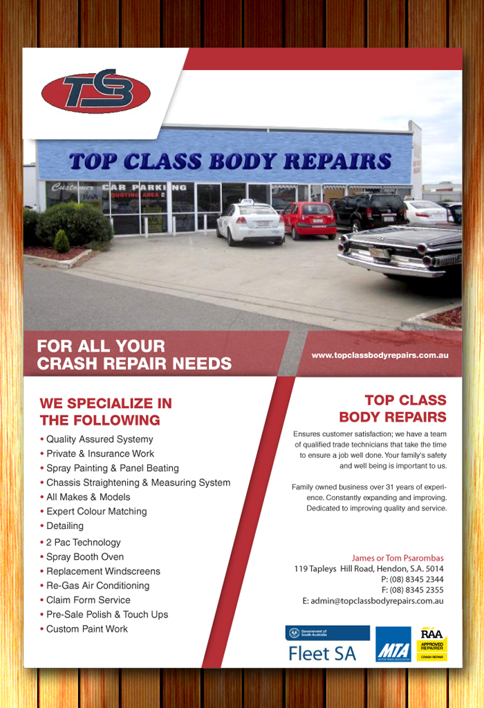 Flyer Design by Sbss for Top Class Body Repairs | Design #1887231