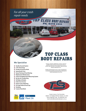 Flyer Design by Sbss for Top Class Body Repairs | Design: #1888203