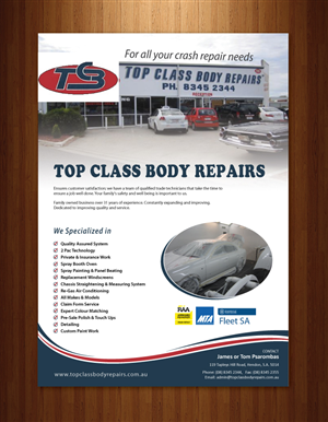 Flyer Design by Sbss for Top Class Body Repairs | Design: #1888208