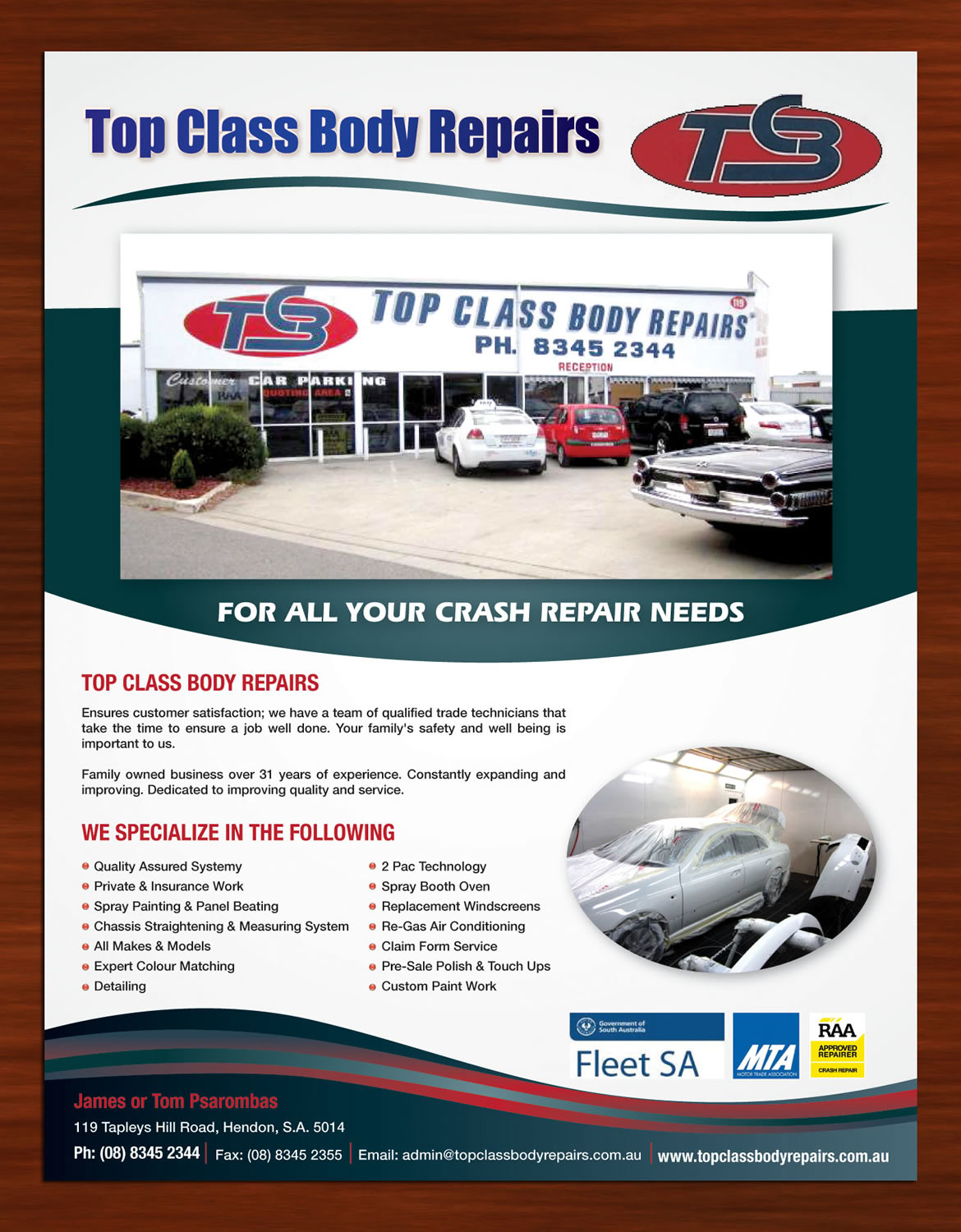 Flyer Design by Sbss for Top Class Body Repairs | Design #1888271