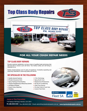 Flyer Design by Sbss for Top Class Body Repairs | Design: #1888271