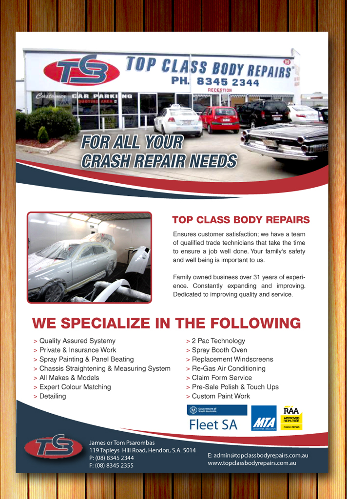 Design de Flyer par Sbss pour Top Class Body Repairs | Design #1896939