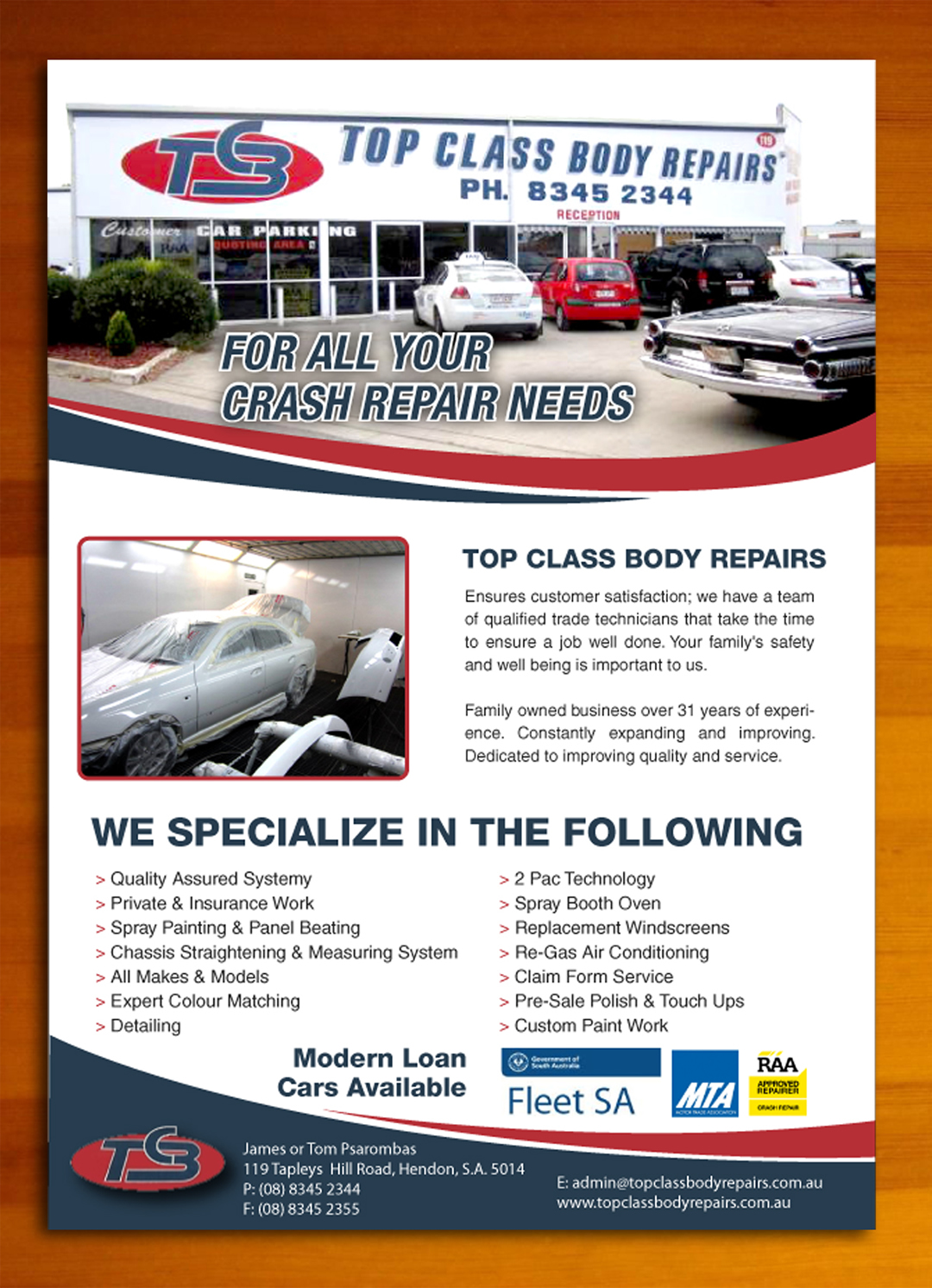 Flyer Design by Sbss for Top Class Body Repairs | Design #1903452