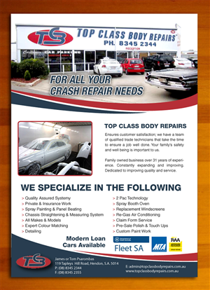Flyer Design by Sbss for Top Class Body Repairs | Design: #1903452