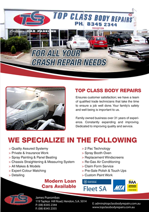 Flyer Design by Sbss for Top Class Body Repairs | Design: #1920107