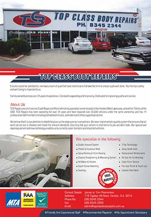 Flyer Design by dkthedon for Top Class Body Repairs | Design: #1889430
