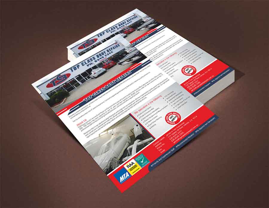 Flyer Design by dkthedon for Top Class Body Repairs | Design #1889436