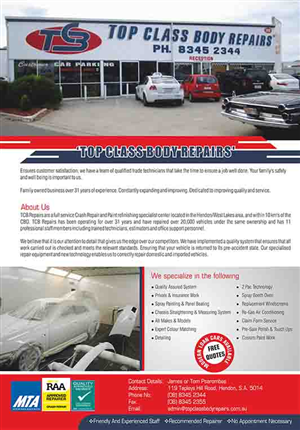 Flyer Design by dkthedon for Top Class Body Repairs | Design: #1923700