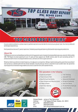 Flyer Design by dkthedon for Top Class Body Repairs | Design: #1923702