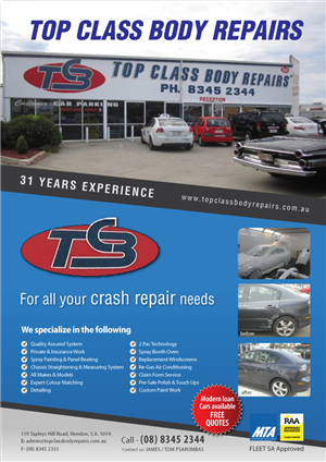 Flyer Design by meet007 for Top Class Body Repairs | Design: #1890552